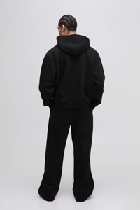 Survêtements décontractés sur mesure, coupe régulière, poids lourd, streetwear, taille élastique, sweat-shirt 100% coton respirant pour hommes - Product Image 2
