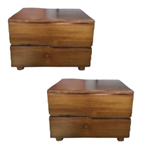 Table basse 50x40x45 en teck, hauteur réglable, design moderne décoratif, écologique, meubles de salon, prix de gros - Product Image 1
