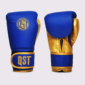 Meilleure vente Gant d'entraînement de boxe Gants de combat de boxe rembourrés en mousse cuir de vachette doré Gants de boxe de poinçonnage personnalisés - Product Image 1
