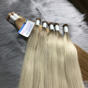 Extensiones de cabello humano a granel 100% vietnamita, cabello liso y sedoso Ombre, Color claro, sin enredos, listo para enviar - Product Image 1