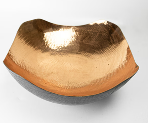 Antique Copper <b>Metal</b> Hammered Large <b>Mixing</b> <b>Bowl</b> Stylish Tableware for Wedding Fancy Food Serving - Product Image 4