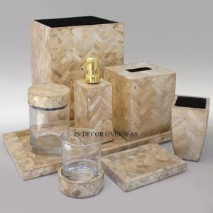 Diamant Texture Look Attrayant Designer Argent Brillant Métal Poli Fait Ensemble De 5 Luxueux Ensemble De Salle De Bains Complète Au Prix Le Plus Bas - Product Image 3