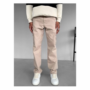 กางเกงยีนส์ทรงตรงเอวสูงผู้ชาย ผ้าฝ้าย 100% กางเกงลำลอง - Product Image 2