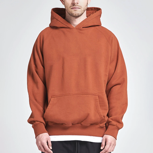 Sweat-shirts en molleton de coton uni ultra-épais 400 GSM de qualité supérieure, coupe ample, conçus pour les marques haut de gamme européennes et américaines. - Product Image 1