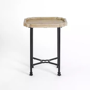 Table d'appoint en aluminium de conception portable adaptée au rangement facile à l'extérieur et à l'aménagement flexible des meubles. - Product Image 2