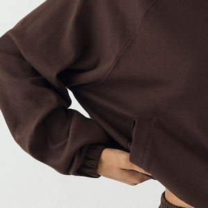 Sudadera de Color Sólido para Mujer, Acabado Liso, Ajuste Cómodo con Cierre de Cremallera, Material Suave para Mayor Comodidad, Logotipo Personalizado - Product Image 3