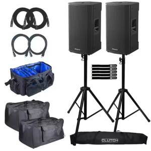 Ensemble de deux enceintes actives FBT VEN-TIS 112A 2 voies de 12 pouces avec supports - Product Image 2