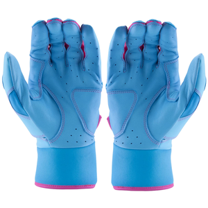 Gants de baseball personnalisés pour adultes, design à manchette longue, respirants, ajustables, en cuir, pour softball, QASWA SPORTS, ambidextres, fermeture auto-agrippante - Product Image 4