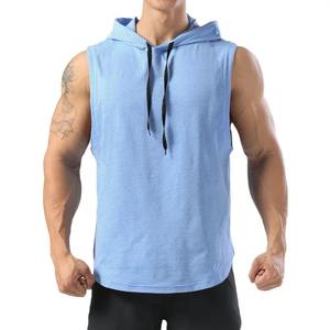Camiseta sin mangas de verano para hombre, camiseta interior sin mangas de Color sólido, chaleco para entrenamiento de gimnasio, camiseta de Fitness, camiseta informal de punto - Product Image 3