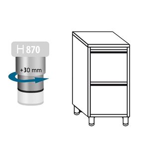 ตู้ลิ้นชักเชิงพาณิชย์ PREMIUM - สแตนเลส - 2 ลิ้นชัก - 500x600 มม. - Product Image 5