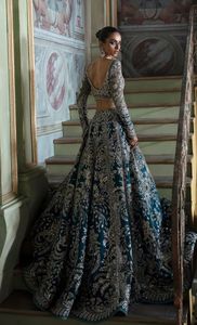 Stylish Wedding Bride Dress Heavy Embroidery New 2024 Collection Bridal <b>Blouse</b> Lehenga Dupatta Crystal Glass Beads Dabka Work - Product Image 3