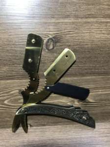 Rasoir à usage droit pour le visage, dispositif de sécurité, pour coiffeur - Product Image 4