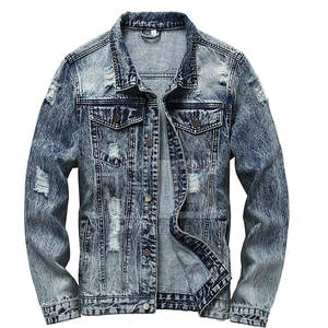 Veste en jean pour homme 100 % coton, fabrication professionnelle, vente en gros, décontractée, pour l'extérieur, hiver, écologique, respirante, fermeture avant - Product Image 1