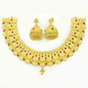 Colliers de luxe en laiton plaqué or 14K, 18K, 24K, motif floral, pour occasions de mariage, vente en gros - Product Image 3