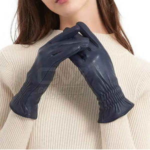 ถุงมือแฟชั่นหนังแท้แบบเต็มนิ้วถุงมือแฟชั่นหนังแท้ - Product Image 4