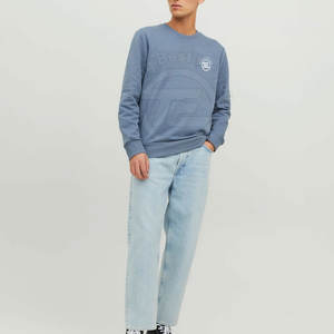 Haute qualité hommes à manches longues col rond sweat séchage rapide hiver mode décontracté solide impression bouffée techniques sweats à capuche - Product Image 3