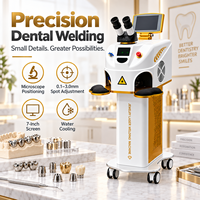 Machine de soudage laser de précision 200W YAG pour la réparation d'alliages dentaires, les pièces métalliques médicales et les applications de laboratoire