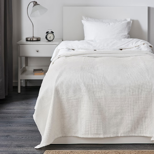 Pure White 100% Organic Cotton Wholesalers Indian Premium Good King Size Gots Certificate Home <b>Bedding</b> Hot Sell Flat Bed Spreads - Product Image 1