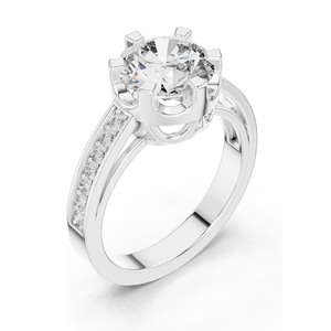 1.71 CT Lab-Grown Diamond Ladies Ring VVS-VS EF Clarity 18KT, 14KT, 10KT Gold & 925 Silver Rose, Yellow, White Gold & - Product Image 4