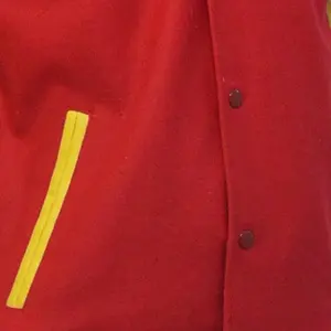 Vente en gros de vêtements vestes universitaires personnalisées pour hommes veste de sport décontractée et unie bon marché couleur unie pour hommes - Product Image 4