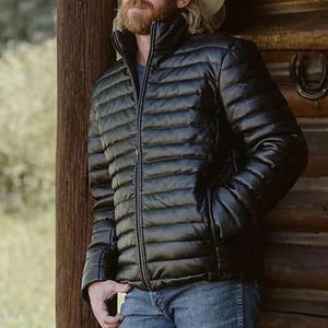 Chaqueta Acolchada de Lona para Mujer con Cuello Alto Estampado, Abrigo de Invierno Cálido y Ligero, Prenda Exterior Elegante a Prueba de Viento de Algodón - Product Image 5