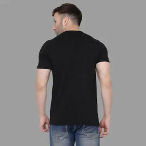 T-shirt 100% coton de haute qualité personnaliser imprimé broderie Logo hommes T-shirt à col rond T-shirt personnalisé - Product Image 2