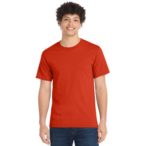 T-shirt en coton uni pour homme, col rond classique, manches courtes, doux, respirant, décontracté, pour tous les jours et en gros - Product Image 1