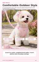 Ensemble de harnais réglable anti-traction pour chien, gilet respirant pour animaux de compagnie avec laisse à libération rapide pour chiens de petite, moyenne et grande taille OEM ODM