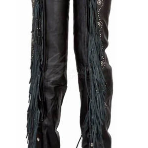 À la mode de haute qualité en cuir femmes Chaps 2025 couleur unie Top vente pas cher prix femmes en cuir Chaps - Product Image 5