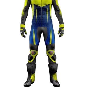 Combinaison de course en cuir sur mesure pour homme, 1 pièce, cuir de vache/kangourou, moto, piste/équitation, combinaison MotoCp/Traje, protection de niveau 2 CE - Product Image 2