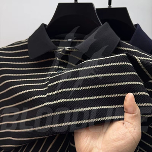 Camisa de Manga Corta para Hombre Bloodline, Color Sólido, Tejido de Algodón Transpirable, Estampado Digital, Corte Regular Formal, Azul Marino - Product Image 4