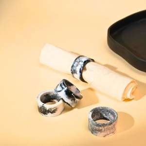 Best-selling <b>Resin</b> Napkin <b>Rings</b> with extra Premium Quality & Perfect for Industrial and Vintage-themed Tables - Product Image 5