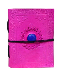 Màu hồng dập nổi da chính hãng Tạp Chí với màu xanh đá đen bông chủ đề gần hơn văn phòng nhật ký hoa mô hình đầy đủ cuốn sách phong cách - Product Image 6