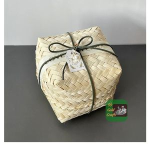 Boîte-cadeau en bambou tissé fabriquée en usine, panier à bonbons de mariage, emballage souvenir pour utilisation alimentaire - Product Image 6