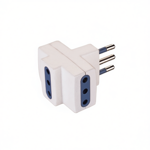 3-<b>socket</b> Adapter 2P+T 10A White PP0447R Italian Standard Electrical <b>Socket</b> Adapter Other Connectors Product Category - Product Image 3