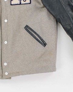 Chaqueta universitaria de mezcla de lana clásica para hombre, chaquetas Bulls, diseño de Chicago con logotipo frontal, procesamiento terminado inspirado en la universidad - Product Image 4