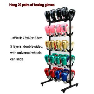 Moderno Soporte de Pared Ecológico y Portátil para Exhibir Guantes de Boxeo, 5 Niveles, Construcción Metálica, para Gimnasios y Tiendas Deportivas - Product Image 3