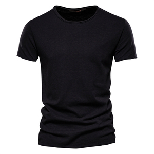 T-shirts pour hommes de haute qualité 2025, 100% coton, col rond, confortables, logo imprimé, personnalisables - Product Image 6