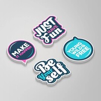 Commande minimum de 100 pièces, promotion, impression personnalisée sur vinyle PVC, autocollants pour ordinateur portable écologiques, autocollants découpés, imperméables, résistants aux UV