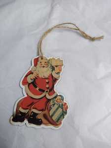 Ornement en bois arbre de noël bureau à domicile décor suspendu noël en forme d'étoile ornements en porcelaine artisanat - Product Image 5