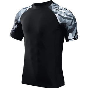 Direct Manufacturer Supply High Quality Custom Compression Performance <b>Rash</b> <b>Guard</b> Short and Long Sleeve Martial Arts Wear - Product Image 2