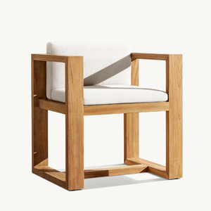 Hot <b>sale</b> single chair made of high quality teak wood equipped with soft foam for <b>outdoor</b> use and all weather resistant - Product Image 4