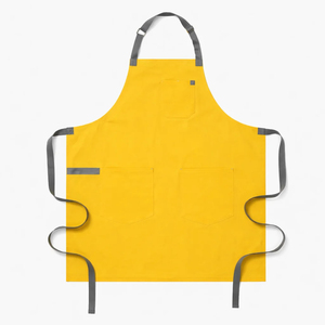 Delantal Rosa sin Mangas con 3 Bolsillos, de Lona Resistente, Lavable a Máquina, para Cocinar y Uso Diario - Product Image 3