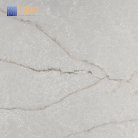 Dalle de quartz Calacatta translucide de 20 mm pour plan de travail de cuisine, dalle de quartz artificiel résistante aux rayures