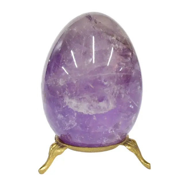 アメジストの卵卸売天然クリスタル癒し宝石瑪瑙形象半貴石