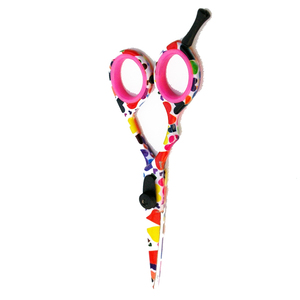 กรรไกรตัดผมโลหะเคลือบด้วยแหวนยางแฟนซี - Product Image 5