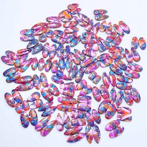 Top naturel rose épineux huître Turquoise paire lâche pierres précieuses Cabochon paire pierres précieuses en vrac qualité pierres précieuses pour la fabrication de bijoux - Product Image 6