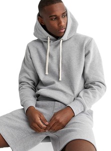 Alta calidad 500 GSM algodón grueso en blanco liso de peso pesado sudaderas con capucha de gran tamaño sin cuerda Unisex logotipo personalizado de talla grande sudaderas con capucha para hombres - Product Image 5