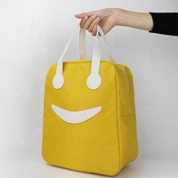 Sac à déjeuner isotherme pliable personnalisé, réutilisable, mignon, chaud, avec fermeture éclair, imperméable, grande capacité pour l'école