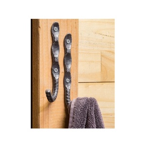 Crochet mural durable en fonte pour entrée, salle de bain, cuisine et chambre à coucher pour garder les espaces propres et élégants - Product Image 1